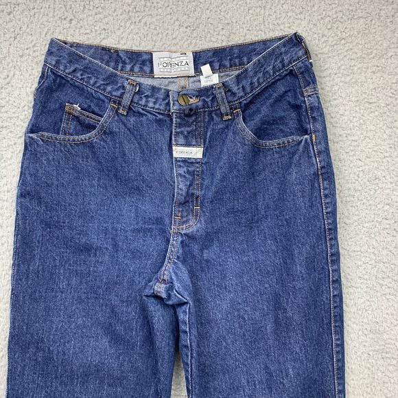 Forenza Jeans Womens 12 Vintage Blue High Waisted Mom Tapered Leg Retro USA - Picture 7 of 16